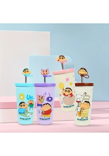 Willowhaven Mor 316 Paslanmaz Çelik Minimalist Matara Sevimli Karakter Çizgi Desen