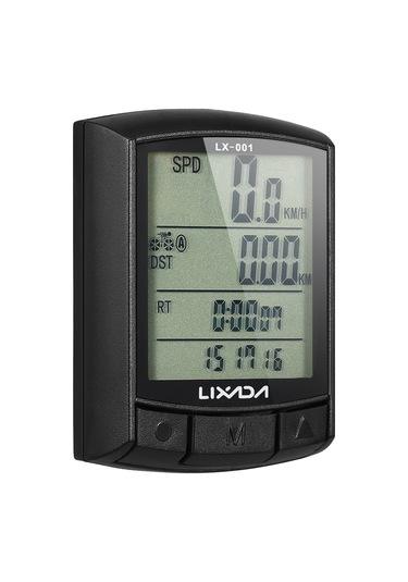 Lixada Bisiklet Bisiklet Bilgisayarı Bisiklet Kilometre Kilometre Sayacı Mtb Yol Bisikleti Bilgisayarı Siyah