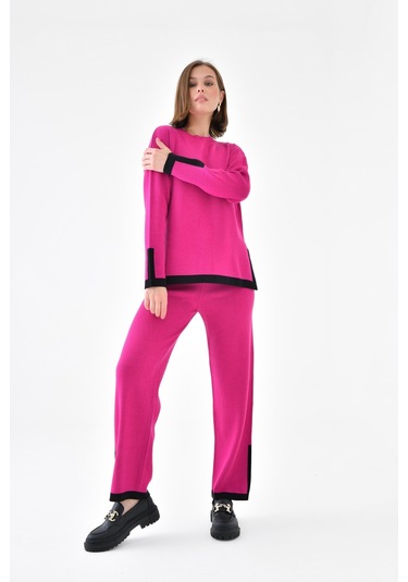 Ftz Women Kadın Çizgi Detaylı İkili Takım Fuşya 20631-fuşya Fuşya