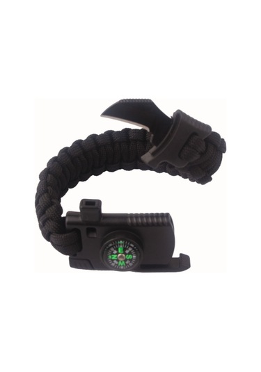 Paracord Outdoor Bıçaklı Bileklik Çok Renkli