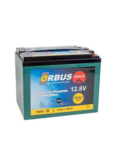 Orbus Lıt-12-60 12.8 Volt 60 Amper Lityum Lifepo4 Akü