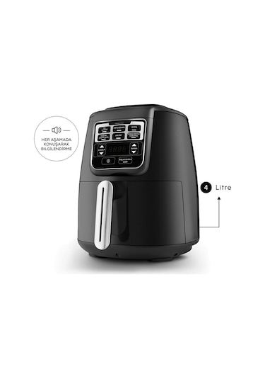 Karaca Air Pro Cook XL 2 in 1 Konuşan Airfryer Fritöz 4 Kişilik