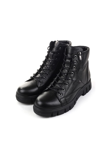 Voyager 3978 Termo Kaymaz Taban Hakiki Deri Erkek Bot Siyah