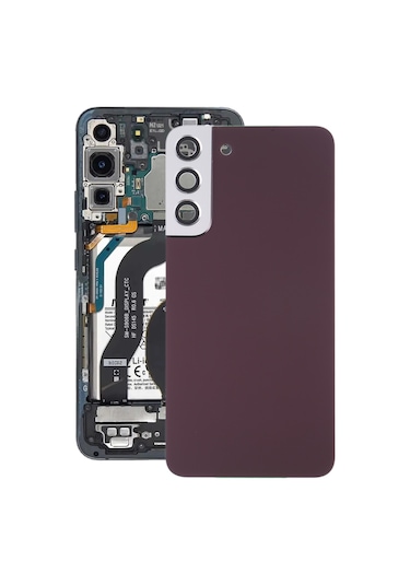 Samsung Galaxy Uyumlu S22 5g Sm-s906b İçin Kamera Lens Kapaklı Arka Kapak Mor Mor