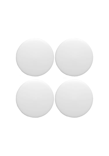 Fosenze Beyaz 4'lü 8x8cm Pvc Jeli Kapı Döşeme Koruyucusu - Güçlü Yapıştırıcı, Sessiz Ve Şok Emici Kapı Topu Zırhlayıcı