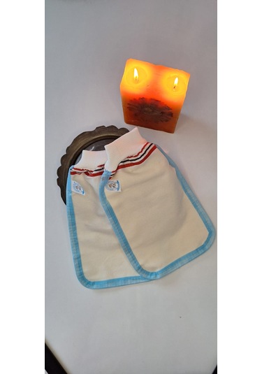 Eker-mavi Biyeli Hızlıgiy Kese Seti-2 Adet Kese-lastikli Kese