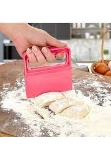 Saplı Hamur Kesici - Kazıyıcı Plastik Spatula 5440