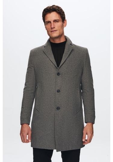 Ds Damat Regular Fit Antrasit Kaşe Kaban 5Hf08Ort10000 Antrasit Ds Damat Regular Fit Antrasit Kaşe Kaban 5Hf08Ort10000 Antrasit