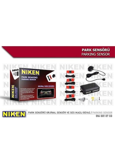 Niken 0160010703 Park Sensörü  Sensör Ve Ses İkazlı Beyaz