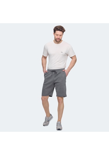 Slazenger NUKE I Erkek Cepli Koyu Gri Şort