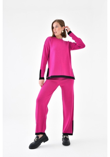Ftz Women Kadın Çizgi Detaylı İkili Takım Fuşya 20631-fuşya Fuşya