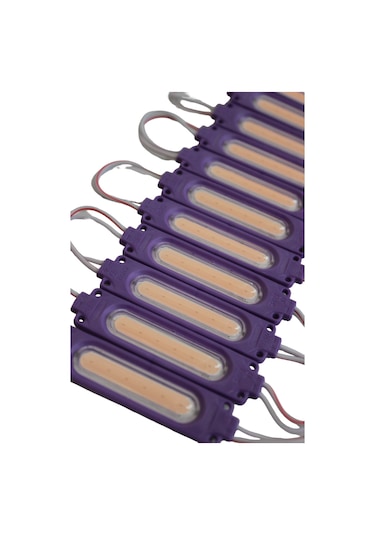 Cob Led Modül Lensli 2 Watt 12 Volt Mor 10 Adet