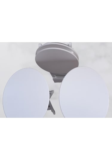 1448bng90136çanta Zigon Oval Sehpa Dörtlü Model Ahşap Mdf Parlak Beyaz Renk Kutu Sevk El Yapım