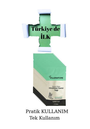 Villenature Tek Kullanımlık Soğuk Sıkım Hindistan Cevizi Yağı 12x10 Ml