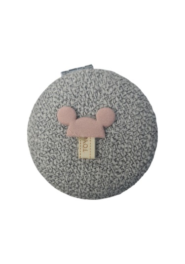 Gigi Panda Örgülü Yuvarlak Katlanır Makyaj Aynası Kulaklar Kulaklar