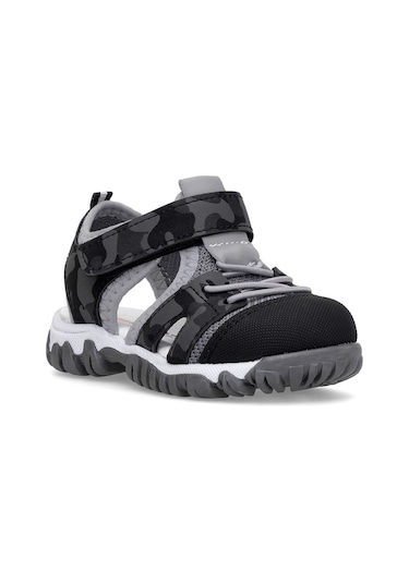 Elit Şa-b-041-25y Bebe Erkek Çocuk Düz Sandalet Siyah Siyah