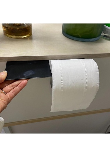 Suntek Banyo Oteli Için Raflı Kompakt Tuvalet Kağıdı Tutucusu Siyah