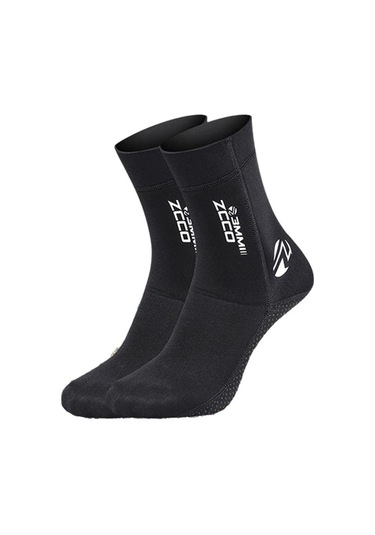 Agoodshop Neopren Wetsuit Çoraplar Plaj Su Sıcak Kum Koruma Çorapları Siyah Xl Için