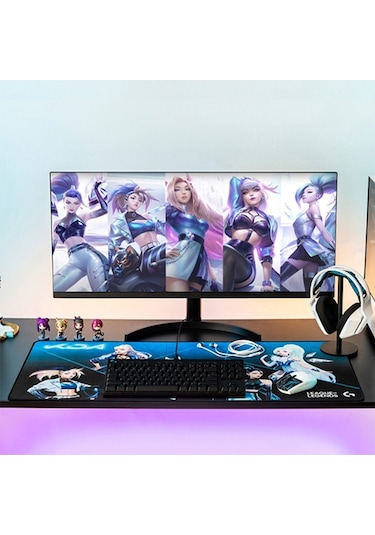 Logitech G840 Kda Oyun Klavyesi Mouse Pad Masa Matı