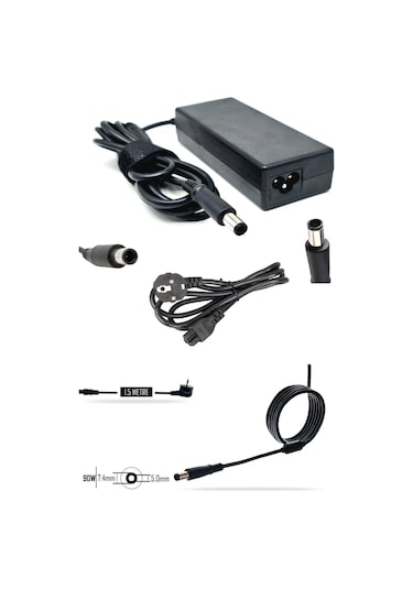 Notebook Adaptör 90w - Hp Elitebook 8460p, 8460w, 8470p Muadili İle Uyumlu