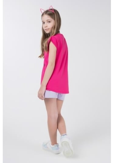 Brz Kids Baskılı Kız Çocuk Kısa Kollu T-Shirt