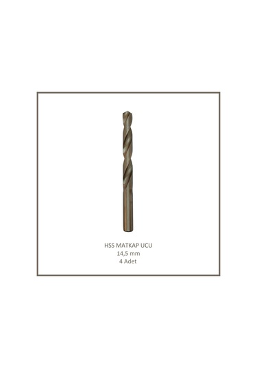 Hss Matkap Ucu 14,5 Mm, Metal, Ahşap, Plastik İçin 4 Adet