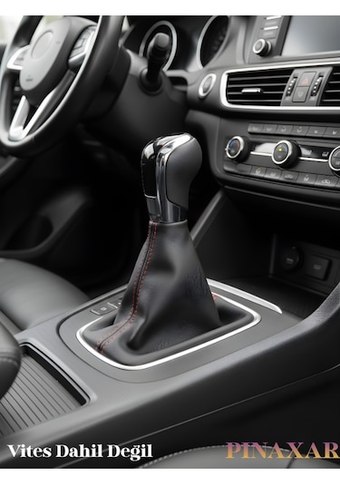 Subaru Brz Siyah Deri Prime Tasarım Kırmızı Spor Dikiş Vites Körüğü