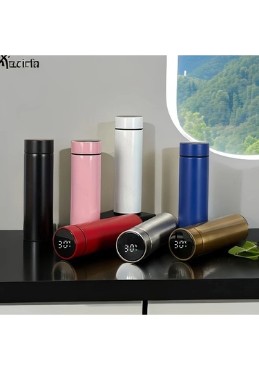 Willowhaven Pembe 304 Paslanmaz Çelik Termos Sıcaklık Göstergeli 16.9oz Seyahat Bardağı Pembe