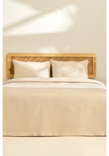 Kaşmir Home Nora %100 Pamuk Çift Kişilik Pike Bej Bej