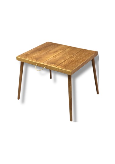 Ceviz Kamp Masası, Piknik Masası, Orta Sehpa, Portatif Masa Açık Kahverengi