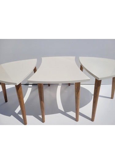 Akset Orta Sehpa Zigon Krem Yapboz