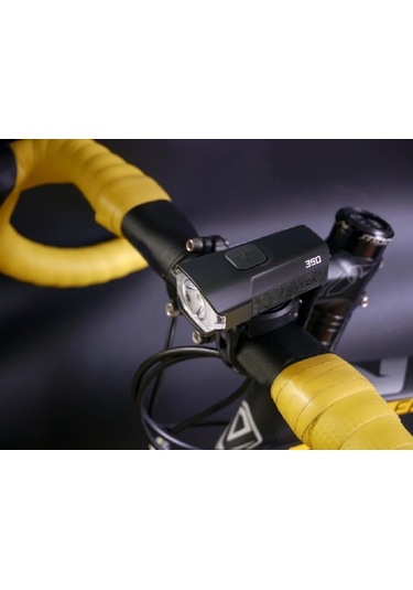 Moon Vela 350 Lümen Bisiklet Ön Far Aydınlatma Siyah