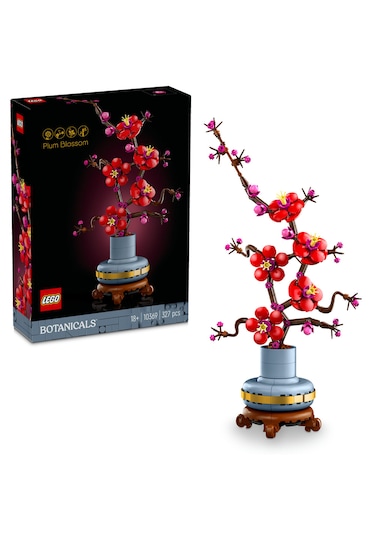 LEGO® Botanicals Erik Çiçeği 10369 – Yetişkinler için Pastel Mavi Saksi İçeren Dekoratif Çiçek Modeli Yapim Seti (327 Parça)