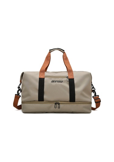 Seyahat Çantası Büyük Kapasiteli Biniş Çantası Islak Ve Kuru Ayrılmış Ayakkabı Çantası Haki