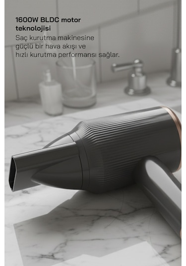 Sinbo Shd-1726 Bldc Saç Kurutma Makinesi - Gri