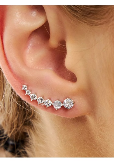 Vladlena Tırmanıcı Küpeler Kaffes Gümüş 925 197758443 Diğer