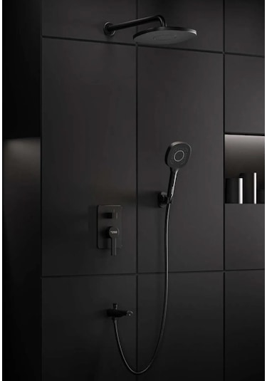 Armour Armatür Siyah Renk Ankastre Gömme Batarya Siyah