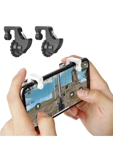 Ally One Pair Profesyonel Joystick Pubg Oyun Ateşleyici Aparat Siyah 2 Adet