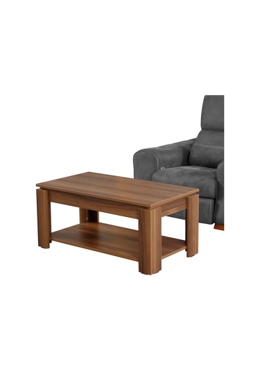 Shelf Orta Sehpa Ceviz / Dikdörtgen Orta Sehpa