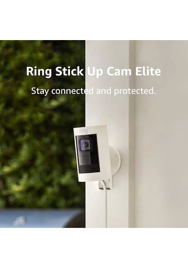 Ring Stick Up Cam Elite, İç/dış Mekan Güçlü Hd Güvenlik Kamerası - Beyaz