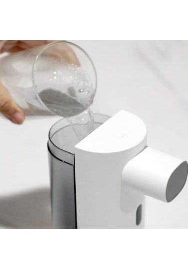 Homyl Otomatik Temizleme Sabun Makinesi Sıvı Sabunluk Duvara Beyaz Diğer