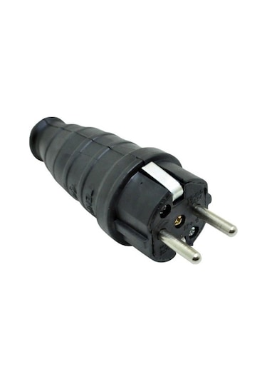 Orel Kauçuk 1 X 16 Amper Monofaze Erkek Fiş - 220 Volt - OR2101