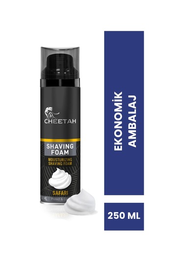 Cheetah Safari Nemlendirici Tıraş Köpüğü 250 ML
