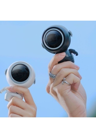Mf040 Mini Taşınabilir Yapraksız Usb Asma Boyun El Spaceeman Fan Beyaz 7148 Beyaz