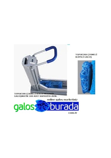 Galoşmatik Kollu 100.Lük - 100 Adet Galoş