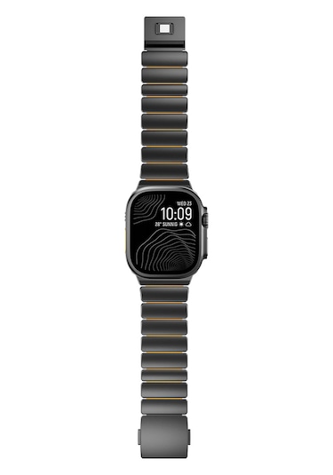 Watch Ultra 49mm Tgco Krd-152 Titanyum Silikon Kordon - Gri-turuncu
