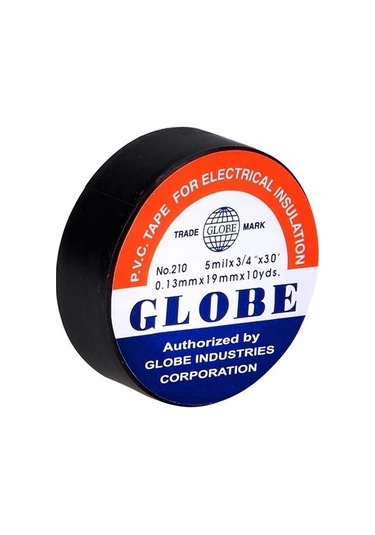Globe 0.13mmx19mm İzole Bant 10'lu Siyah