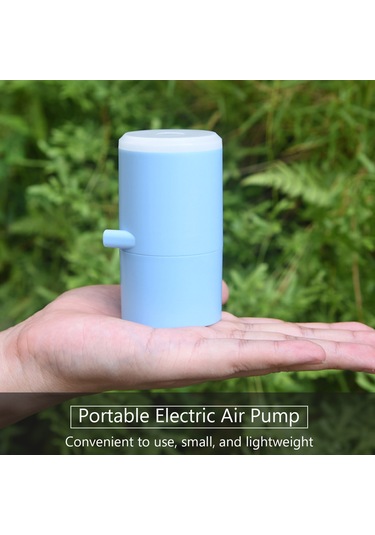 Geeksen 3 Nozzleli Şarj Edilebilir Taşınabilir Hızlı Şişirme Pompası, Led Işıklı, Havuz Oyuncağı Ve Şişme Yatak İçin