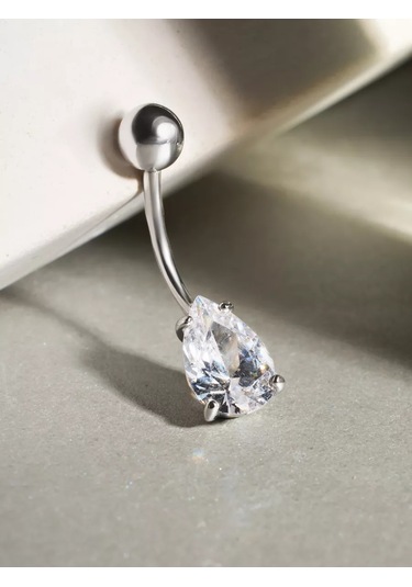 Marıola 925 Gümüş Göbek Piercingі 165876059 Gri