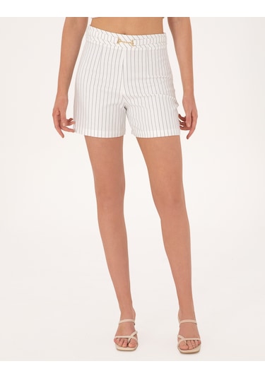 Pierre Cardin Kadın Ekru Şort 50301179-vr019 Ekru